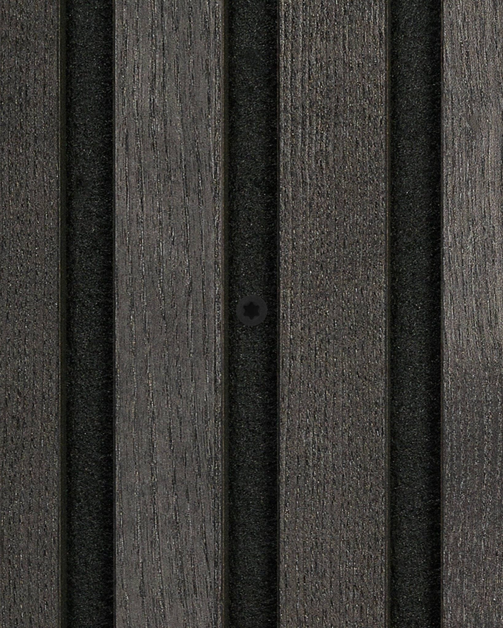 Vis de pose WoodUpp black, 100 pcs., pour une fixation sûre des panneaux acoustiques Akupanel, assurant une finition murale nordique moderne et texturée.