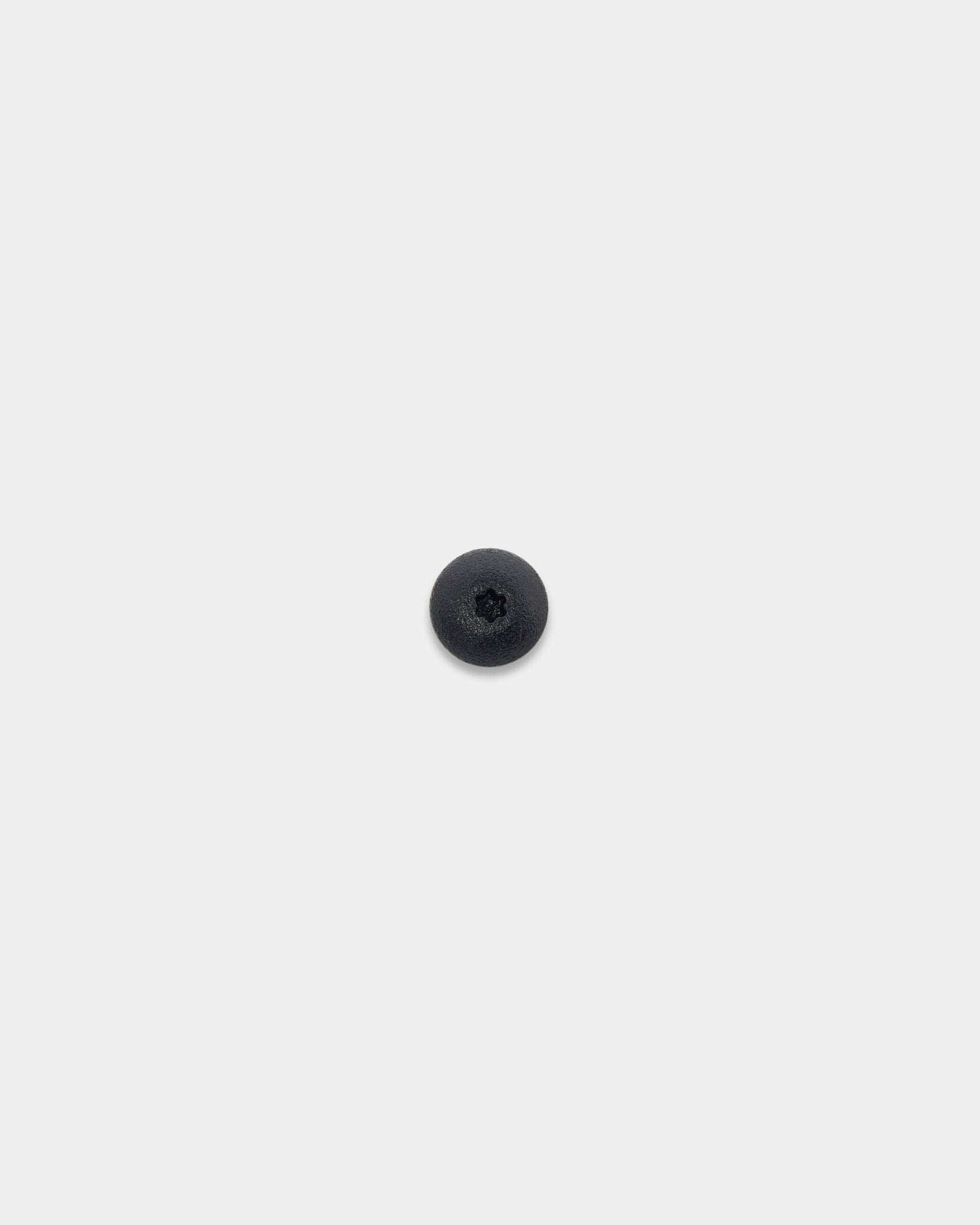 Vis frontale WoodUpp pour bois (4.8x35, black, rondelle Ø9.5) centrée sur un fond blanc uni ; accessoire pour les panneaux acoustiques Akupanel.