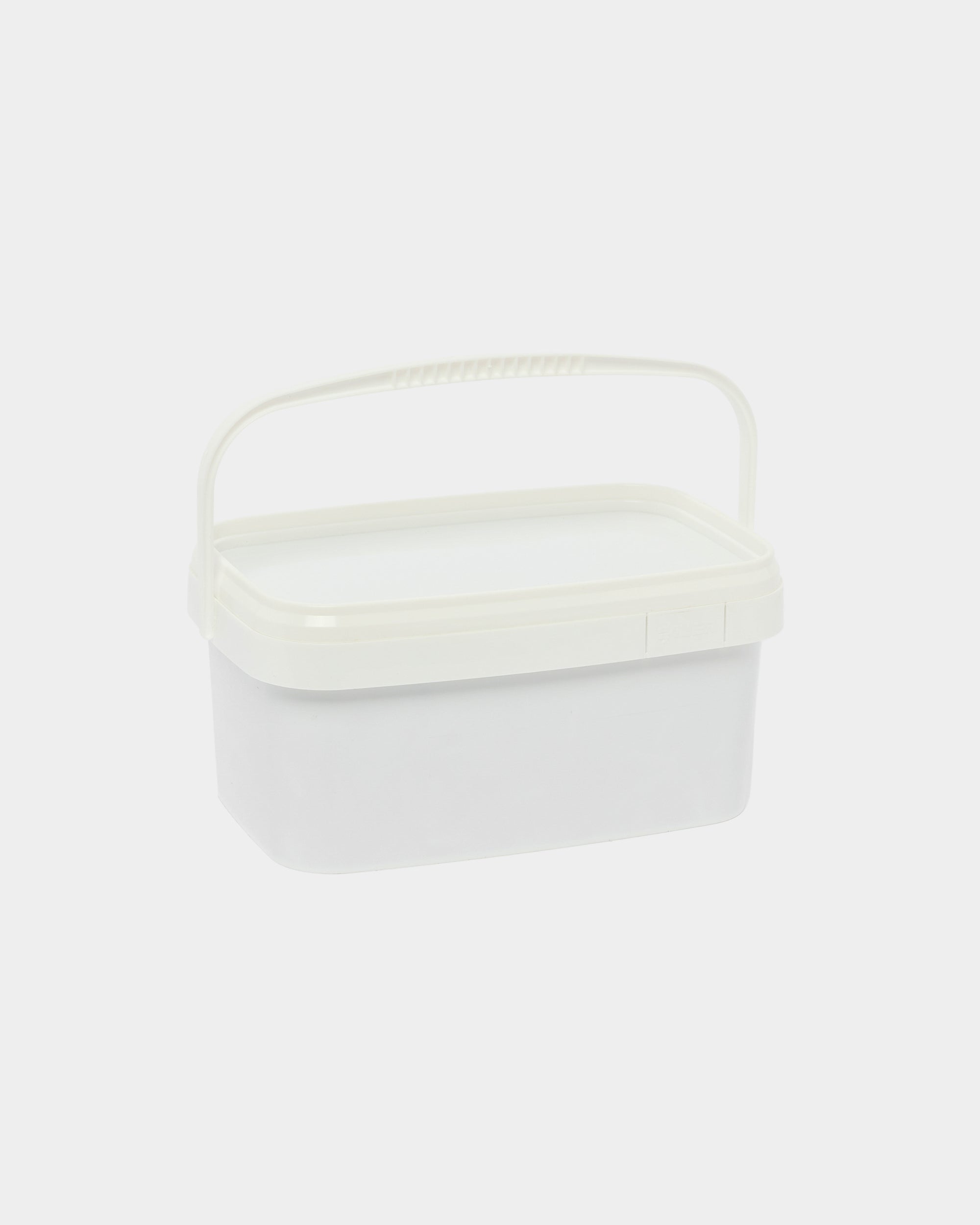 Black vis de façade WoodUpp pour panneaux en bois (4.8x35, rondelle Ø9.5), 750 pièces dans un seau en plastique transparent avec anse et couvercle, sur fond blanc.
